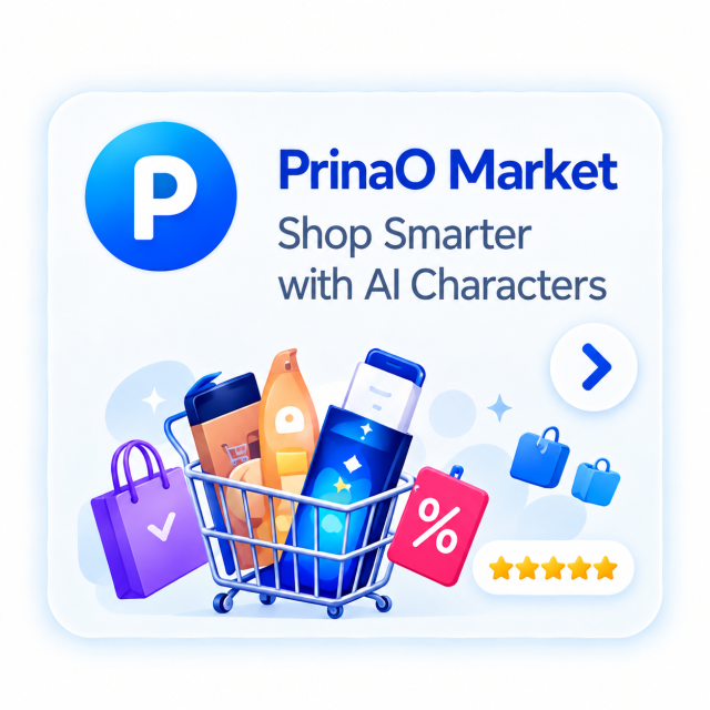 PrinaO Market — Shop Smarter with AI Characters